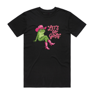 Let's Go Girls Frog - Graphic T-Shirt - Black