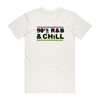 90's R&B & Chill - Music T-Shirt - Natural
