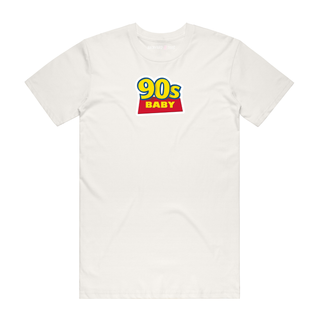 90s Baby (Yellow) - Slogan T-Shirt - Natural