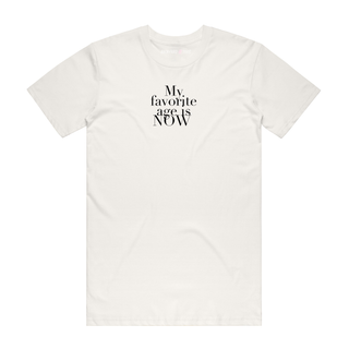 Age Is Now - Slogan T-Shirt - Natural