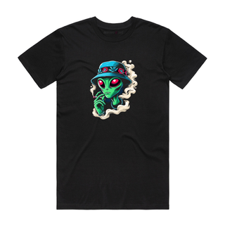 Alien Smoke - Graphic T-Shirt - Black