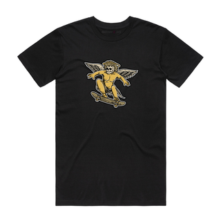 Angel Skater - Graphic T-Shirt - Black
