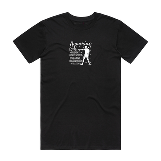 Aquarius - Zodiac T-Shirt - Black