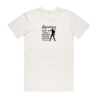 Aquarius - Zodiac T-Shirt - Natural