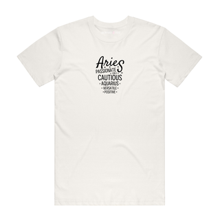 Aries - Zodiac T-Shirt - Natural