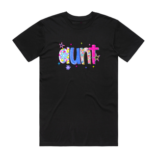 Aunt (Star) - Family T-Shirt - Black