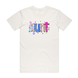 Aunt (Star) - Family T-Shirt - Natural