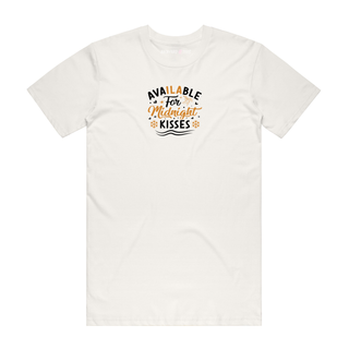 Available For Midnight Kisses - New Years T-Shirt - Natural