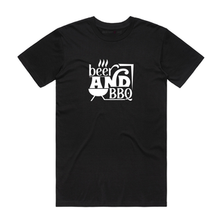 Beer And BBQ - Slogan T-Shirt - Black