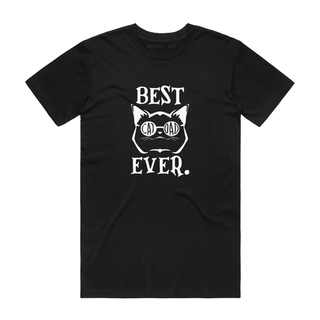 Best Cat Dad Ever (Sunglasses) - Dad T-Shirt - Black