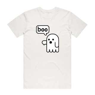 Boo (Thumbs) - Halloween T-Shirt - Natural