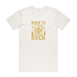 Born To Shred - Music T-Shirt - Natural