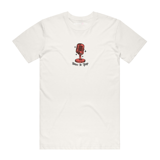 Born To Yap (Mic) - Graphic T-Shirt - Natural