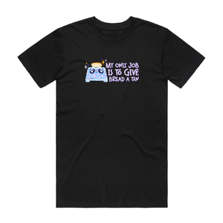 Bread A Tan - Funny T-Shirt - Black
