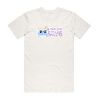 Bread A Tan - Funny T-Shirt - Natural