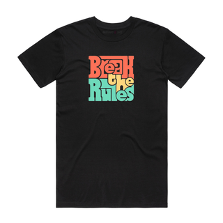 Break The Rules - Slogan T-Shirt - Black