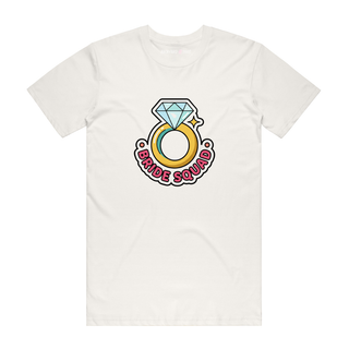 Bride Squad (ring) - Bridal T-Shirt - Natural