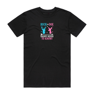 Buck Or Doe - Gender Reveal T-Shirt - Black