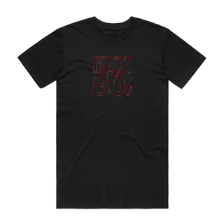 Built In The 80's - Slogan T-Shirt - Black