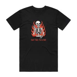Can't Talk. I'm In Hell - Halloween T-Shirt - Black