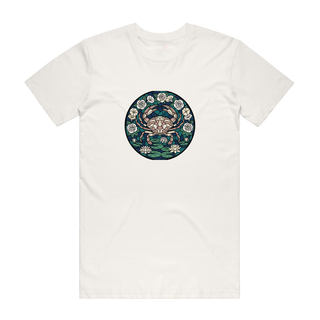 Cancer (stained glass) - Zodiac T-Shirt - Natural