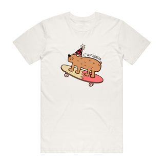 Capy Skating - Graphic T-Shirt - Natural