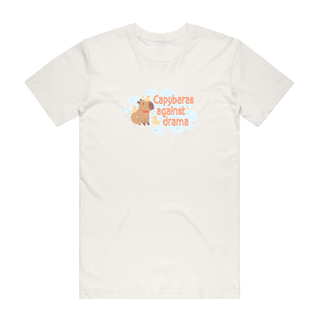 Capybaras Against Drama - Graphic T-Shirt - Natural