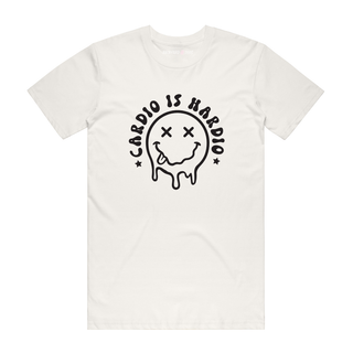 Cardio Is Hardio - Funny T-Shirt - Natural