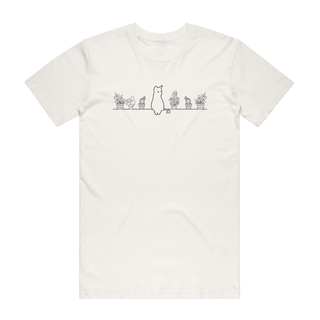 Cat Plants - Cat T-Shirt - Natural
