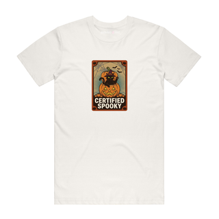 Certified Spooky (Cat) - Halloween T-Shirt - Natural