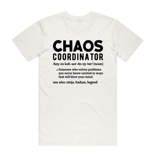 Chaos Coordinator - Mum T-Shirt - Natural