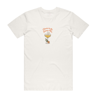 Cheers To The Future Mrs - Bridal T-Shirt - Natural