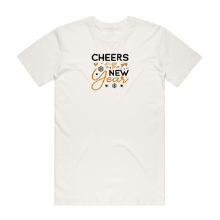 Cheers To The New Year (Gold) - New Year T-Shirt - Natural