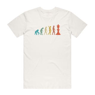 Chess Evolution - Graphic T-Shirt - Natural