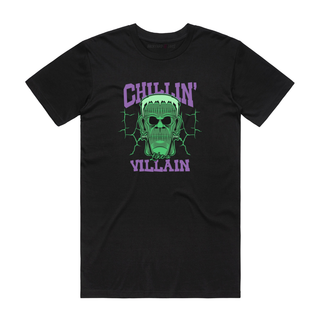 Chillin Like A Villian - Halloween T-Shirt - Black