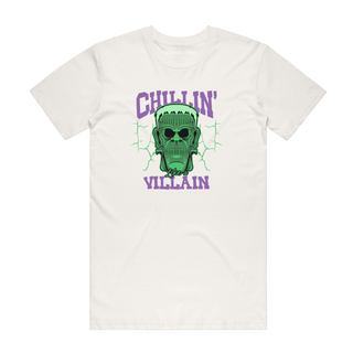 Chillin' Like A Villian - Halloween T-Shirt - Natural