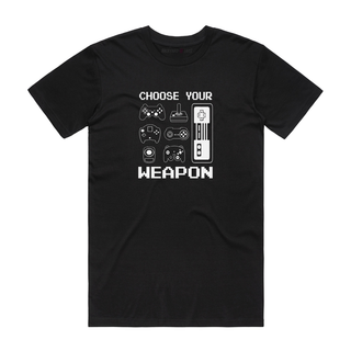 Choose Your Weapon - Gamer T-Shirt - Black
