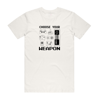 Choose Your Weapon - Gamer T-Shirt - Natural