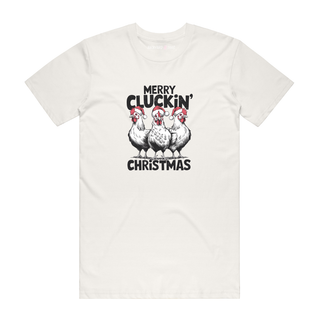 Cluckin' Christmas - Christmas T-Shirt - Natural