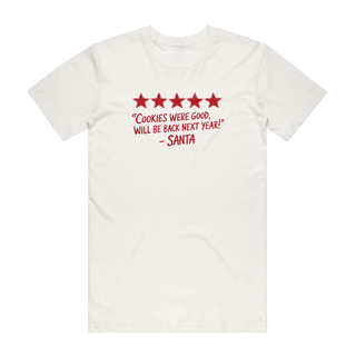 Cookies Were Good - Christmas T-Shirt - Natural