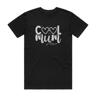 Cool Mum (Glasses) - Mum T-Shirt - Black