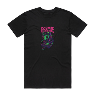 Cosmic Sound Crew - Music T-Shirt - Black
