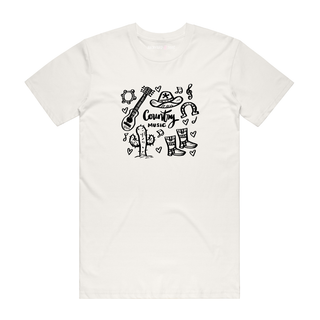 Country Music - Graphic T-Shirt - Natural