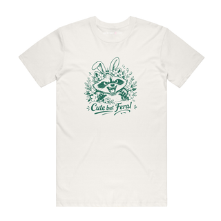 Cute But Feral (Easter) - Easter T-Shirt - Natural