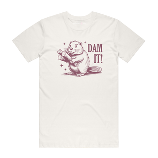 Dam It (Sparkle) - Funny T-Shirt - Natural
