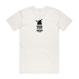Dark Side Of The Beer - Slogan T-Shirt - Natural