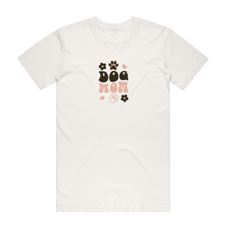 Dog Mum (Black) - Mum T-Shirt - Natural