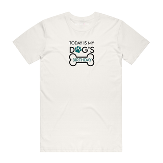 Dog's Birthday - Dog T-Shirt - Natural