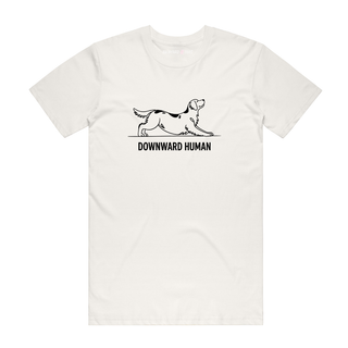 Downward Human - Gym T-Shirt - Natural