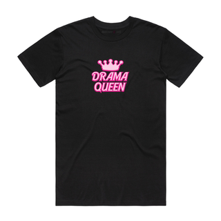 Drama Queen - Slogan T-Shirt - Black